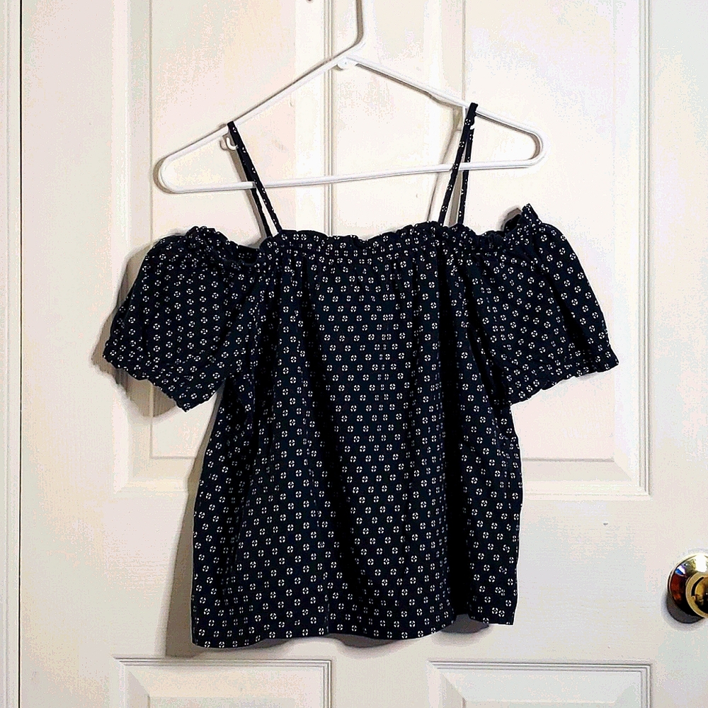 Off Shoulder Thin Strap On Shirt